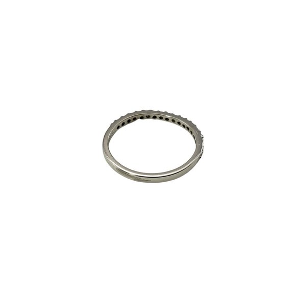 Vintage 14 Karat White Gold and Diamond Band Ring Size 7 #11823 - Picture 6 of 9